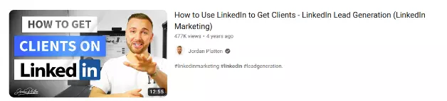  A basic video title describes what the video is about while featuring a few keywords.